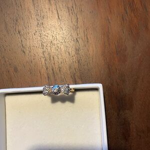 Henri Bendel Gold and Silver Bow Ring